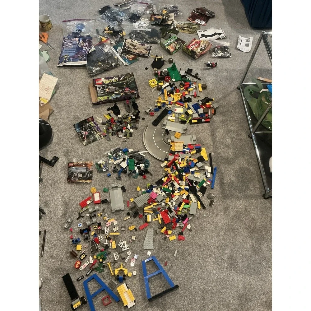 LEGO & Mega Bloks Bulk Lot Building Blocks/ Hobbit &Teenage Ninja Turtles Legos
